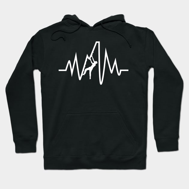 Bouldering Climbing Heartbeat Tshirt Hoodie by avshirtnation